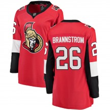 Women's Fanatics Branded Ottawa Senators Erik Brannstrom Red Home Jersey - Breakaway