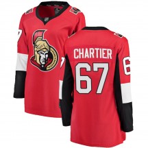 Women's Fanatics Branded Ottawa Senators Rourke Chartier Red Home Jersey - Breakaway