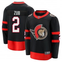Men's Fanatics Branded Ottawa Senators Artem Zub Black Breakaway 2020/21 Home Jersey - Premier