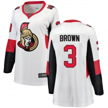 Women's Fanatics Branded Ottawa Senators Josh Brown White Away Jersey - Breakaway