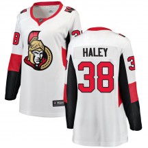 Women's Fanatics Branded Ottawa Senators Micheal Haley White Away Jersey - Breakaway