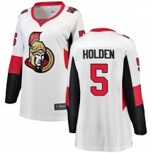 Women's Fanatics Branded Ottawa Senators Nick Holden White Away Jersey - Breakaway