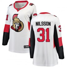 Women's Fanatics Branded Ottawa Senators Anders Nilsson White Away Jersey - Breakaway