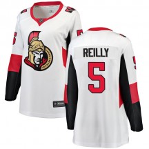 Women's Fanatics Branded Ottawa Senators Mike Reilly White Away Jersey - Breakaway