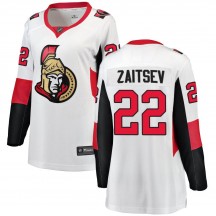 Women's Fanatics Branded Ottawa Senators Nikita Zaitsev White Away Jersey - Breakaway