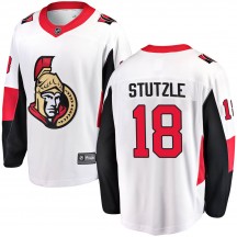 Youth Fanatics Branded Ottawa Senators Tim Stutzle White Away Jersey - Breakaway