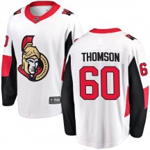 Youth Fanatics Branded Ottawa Senators Lassi Thomson White Away Jersey - Breakaway