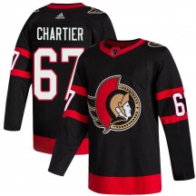 Youth Adidas Ottawa Senators Rourke Chartier Black 2020/21 Home Jersey - Authentic