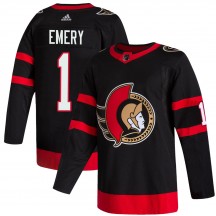 Youth Adidas Ottawa Senators Ray Emery Black 2020/21 Home Jersey - Authentic
