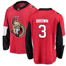 Men's Fanatics Branded Ottawa Senators Josh Brown Red Home Jersey - Breakaway