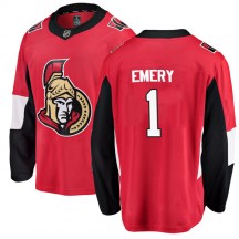 Men's Fanatics Branded Ottawa Senators Ray Emery Red Home Jersey - Breakaway