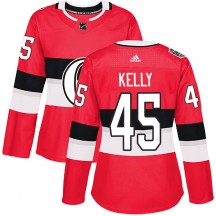 Women's Adidas Ottawa Senators Parker Kelly Red 2017 100 Classic Jersey - Authentic