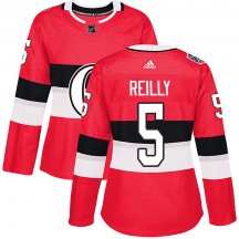Women's Adidas Ottawa Senators Mike Reilly Red 2017 100 Classic Jersey - Authentic