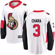 Men's Fanatics Branded Ottawa Senators Zdeno Chara White Away Jersey - Breakaway