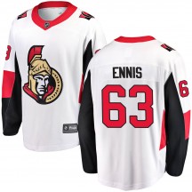 Men's Fanatics Branded Ottawa Senators Tyler Ennis White Away Jersey - Breakaway