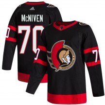 Men's Adidas Ottawa Senators Michael McNiven Black 2020/21 Home Jersey - Authentic