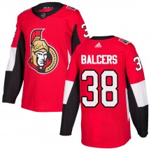 Men's Adidas Ottawa Senators Rudolfs Balcers Red ized Home Jersey - Authentic