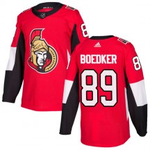 Men's Adidas Ottawa Senators Mikkel Boedker Red Home Jersey - Authentic