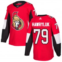 Men's Adidas Ottawa Senators Jayce Hawryluk Red ized Home Jersey - Authentic