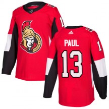 Men's Adidas Ottawa Senators Nick Paul Red Home Jersey - Authentic