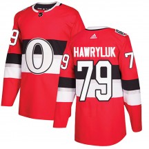 Youth Adidas Ottawa Senators Jayce Hawryluk Red ized 2017 100 Classic Jersey - Authentic