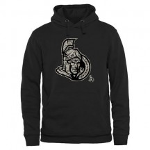 Men's Ottawa Senators Black Rink Warrior Pullover Hoodie -