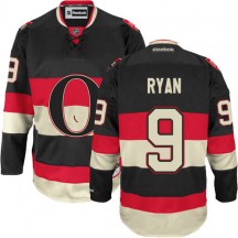 Men's Reebok Ottawa Senators Bobby Ryan Black New Third Jersey - Authentic