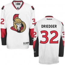Men's Reebok Ottawa Senators Chris Driedger White Away Jersey - Premier