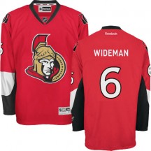 Men's Reebok Ottawa Senators Chris Wideman Red Home Jersey - Authentic