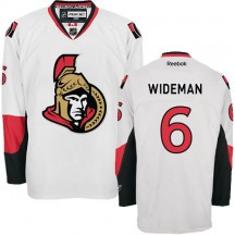 Men's Reebok Ottawa Senators Chris Wideman White Away Jersey - Authentic