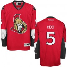 Men's Reebok Ottawa Senators Cody Ceci Red Home Jersey - Authentic