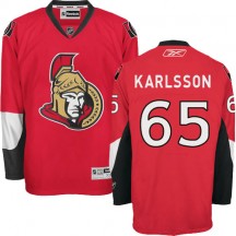 Men's Reebok Ottawa Senators Erik Karlsson Red Home Jersey - Authentic