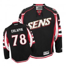 Men's Reebok Ottawa Senators Filip Chlapik Black Third Jersey - Authentic