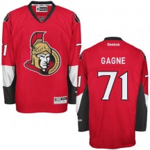 Men's Reebok Ottawa Senators Gabriel Gagne Red Home Jersey - Authentic