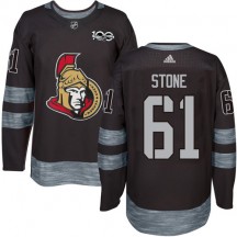Men's Adidas Ottawa Senators Mark Stone Black 1917-2017 100th Anniversary Jersey - Premier