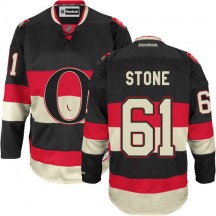Men's Reebok Ottawa Senators Mark Stone Black New Third Jersey - Premier