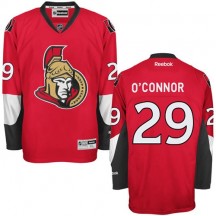 Men's Reebok Ottawa Senators Matthew O'Connor Red Home Jersey - Authentic