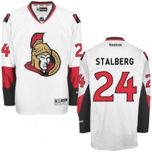 Men's Reebok Ottawa Senators Viktor Stalberg White Away Jersey - - Premier