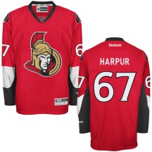 Men's Reebok Ottawa Senators Ben Harpur Red Home Jersey - - Authentic