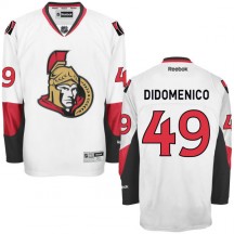 Men's Reebok Ottawa Senators Chris Didomenico White Away Jersey - - Authentic