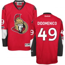 Men's Reebok Ottawa Senators Chris Didomenico Red Home Centennial Patch Jersey - Authentic