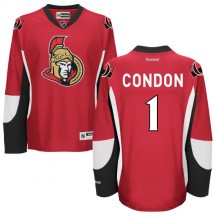 Women's Reebok Ottawa Senators Mike Condon Red Home Jersey - - Premier