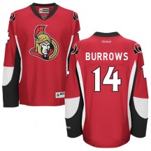 Women's Reebok Ottawa Senators Alex Burrows Red Home Jersey - - Authentic