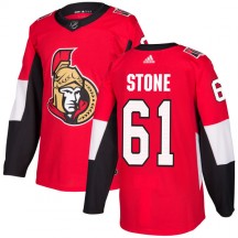 Men's Adidas Ottawa Senators Mark Stone Red Jersey - Authentic