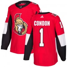 Men's Adidas Ottawa Senators Mike Condon Red Home Jersey - Premier