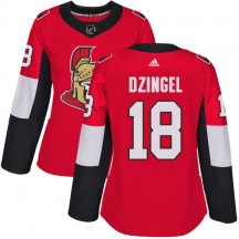 Women's Adidas Ottawa Senators Ryan Dzingel Red Home Jersey - Premier
