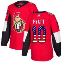 Men's Adidas Ottawa Senators Tom Pyatt Red USA Flag Fashion Jersey - Authentic