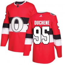 Men's Adidas Ottawa Senators Matt Duchene Red 2017 100 Classic Jersey - Authentic