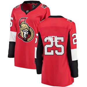 Women's Fanatics Branded Ottawa Senators Chris Neil Red Home Jersey - Breakaway