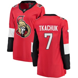 Women's Fanatics Branded Ottawa Senators Brady Tkachuk Red Home Jersey - Breakaway